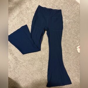 NWOT Navy Flared Leggings